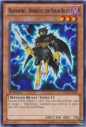 Blackwing - Damascus the Polar Night (CBLZ-EN096) - Cosmo Blazer 1st Edition - Premium Yugioh Single from Konami - Just $0.08! Shop now at Game Crave Tournament Store