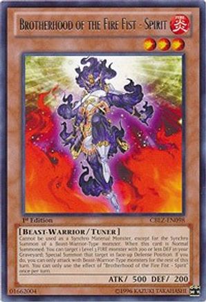 Brotherhood of the Fire Fist - Spirit (CBLZ-EN098) - Cosmo Blazer 1st Edition - Premium Yugioh Single from Konami - Just $0.08! Shop now at Game Crave Tournament Store