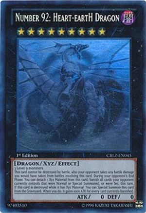 Number 92: Heart-eartH Dragon (Ghost Rare) (CBLZ-EN045) - Cosmo Blazer Unlimited - Premium Yugioh Single from Konami - Just $5.63! Shop now at Game Crave Tournament Store