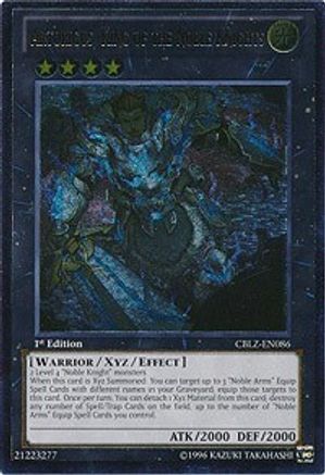 Artorigus, King of the Noble Knights (UTR) (CBLZ-EN086) - Cosmo Blazer 1st Edition - Premium Yugioh Single from Konami - Just $5.02! Shop now at Game Crave Tournament Store