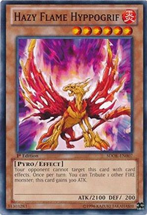 Hazy Flame Hyppogrif (SDOK-EN007) - Structure Deck: Onslaught of the Fire Kings 1st Edition - Premium Yugioh Single from Konami - Just $0.25! Shop now at Game Crave Tournament Store