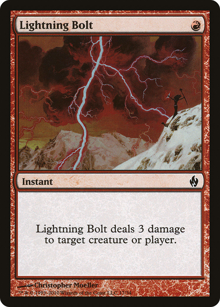 Lightning Bolt (PD2-017) - Premium Deck Series: Fire and Lightning Foil - Premium MTG Single from Wizards of the Coast - Just $0.29! Shop now at Game Crave Tournament Store