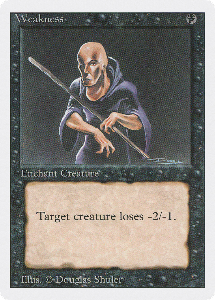 Weakness (3ED-136) - Revised Edition - Premium MTG Single from Wizards of the Coast - Just $0.08! Shop now at Game Crave Tournament Store
