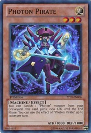 Photon Pirate (ZTIN-EN006) - 2013 Zexal Collection Tin 1st Edition - Premium Yugioh Single from Konami - Just $0.08! Shop now at Game Crave Tournament Store