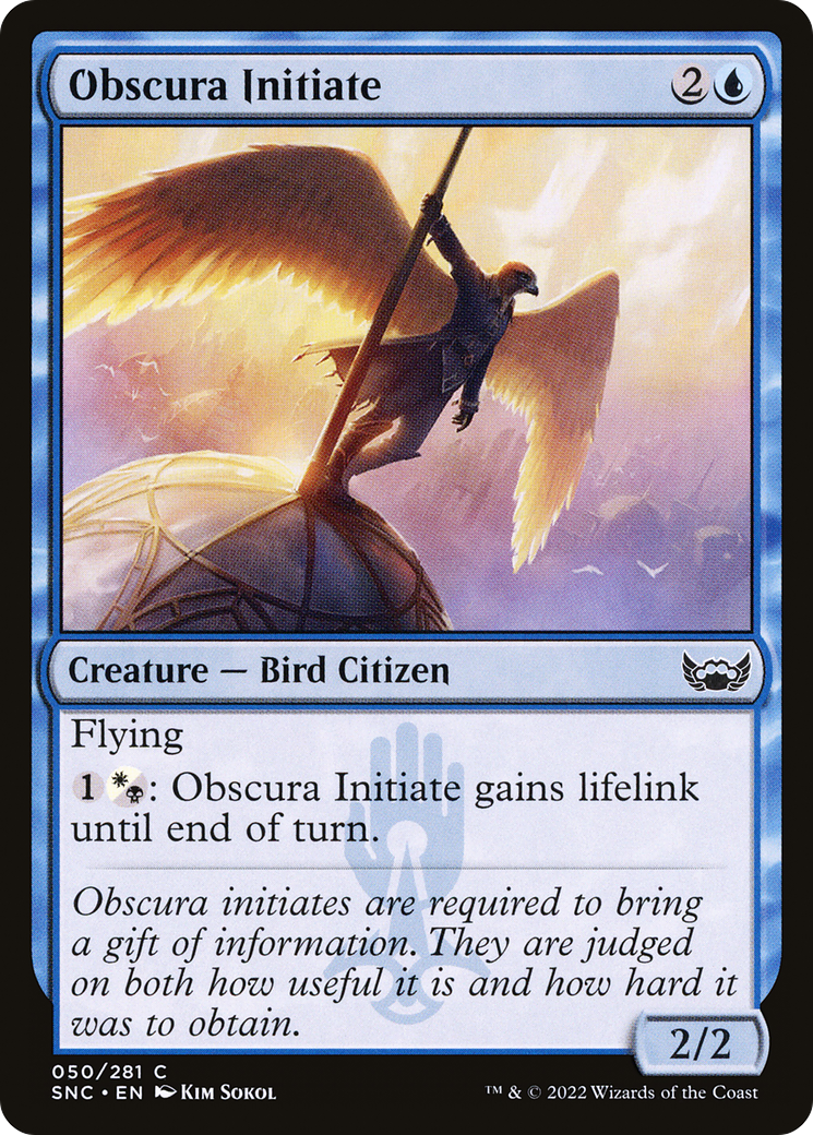Obscura Initiate (SNC-050) - Streets of New Capenna - Premium MTG Single from Wizards of the Coast - Just $0.08! Shop now at Game Crave Tournament Store