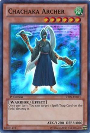 Chachaka Archer (ZTIN-EN021) - 2013 Zexal Collection Tin 1st Edition - Premium Yugioh Single from Konami - Just $0.25! Shop now at Game Crave Tournament Store