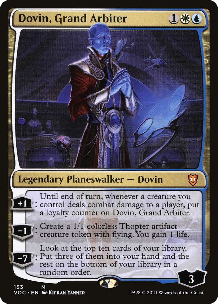 Dovin, Grand Arbiter (VOC-153) - Crimson Vow Commander - Premium MTG Single from Wizards of the Coast - Just $0.08! Shop now at Game Crave Tournament Store