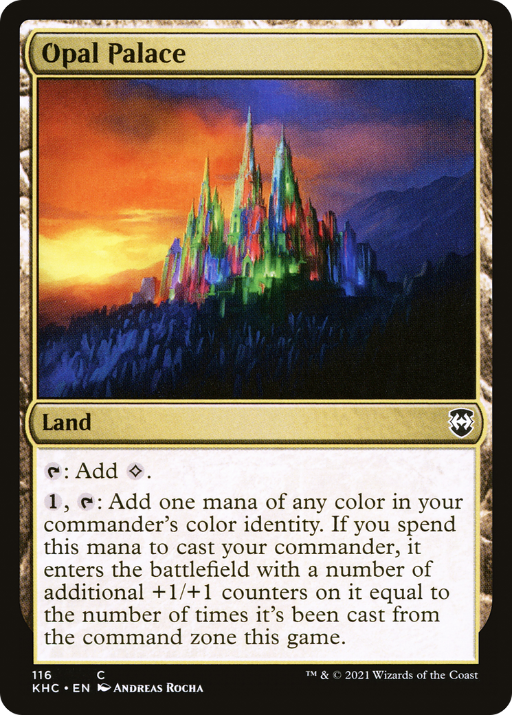 Opal Palace (KHC-116) - Kaldheim Commander - Premium MTG Single from Wizards of the Coast - Just $0.08! Shop now at Game Crave Tournament Store