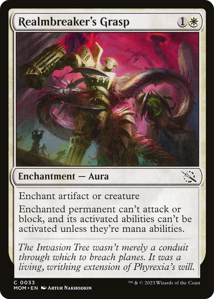 Realmbreaker's Grasp (MOM-033) - March of the Machine - Premium MTG Single from Wizards of the Coast - Just $0.08! Shop now at Game Crave Tournament Store
