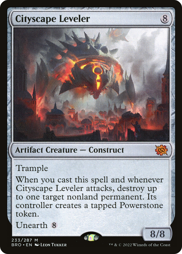 Cityscape Leveler (BRO-233) - The Brothers' War - Premium MTG Single from Wizards of the Coast - Just $5.53! Shop now at Game Crave Tournament Store