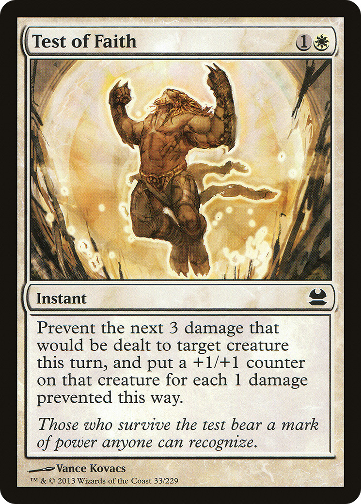 Test of Faith (MMA-033) - Modern Masters - Premium MTG Single from Wizards of the Coast - Just $0.08! Shop now at Game Crave Tournament Store