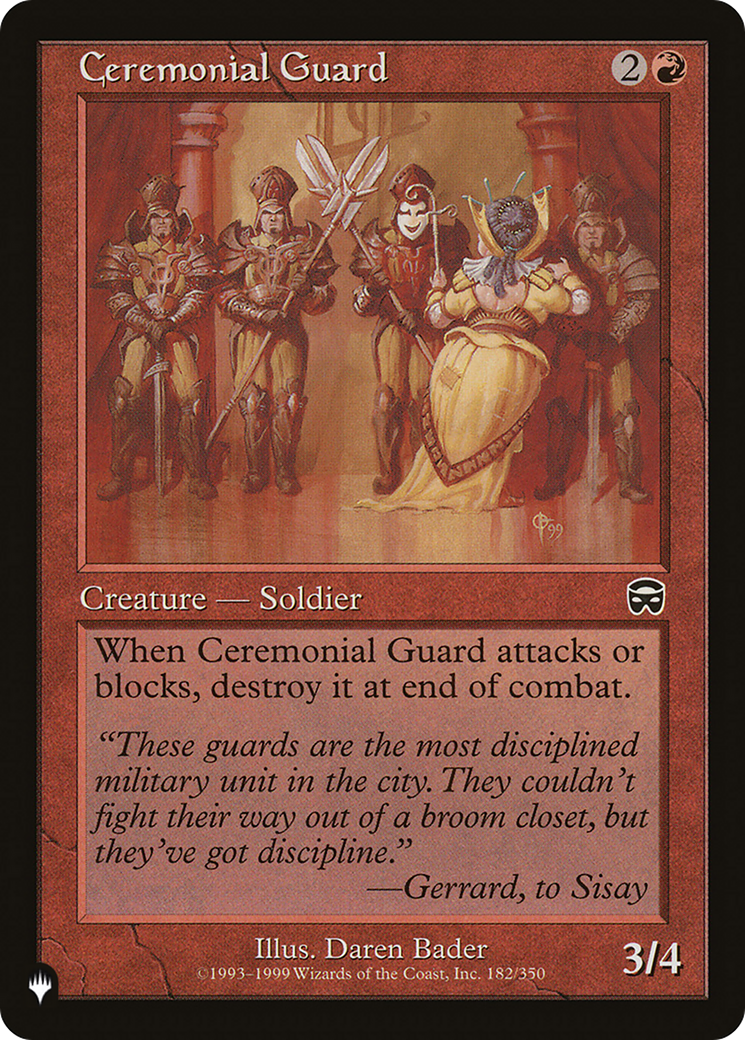 Ceremonial Guard (PLIST-611) - The List - Premium MTG Single from Wizards of the Coast - Just $0.08! Shop now at Game Crave Tournament Store