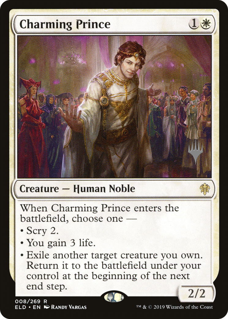 Charming Prince (PELD-08P) - Throne of Eldraine Promos - Premium MTG Single from Wizards of the Coast - Just $0.47! Shop now at Game Crave Tournament Store