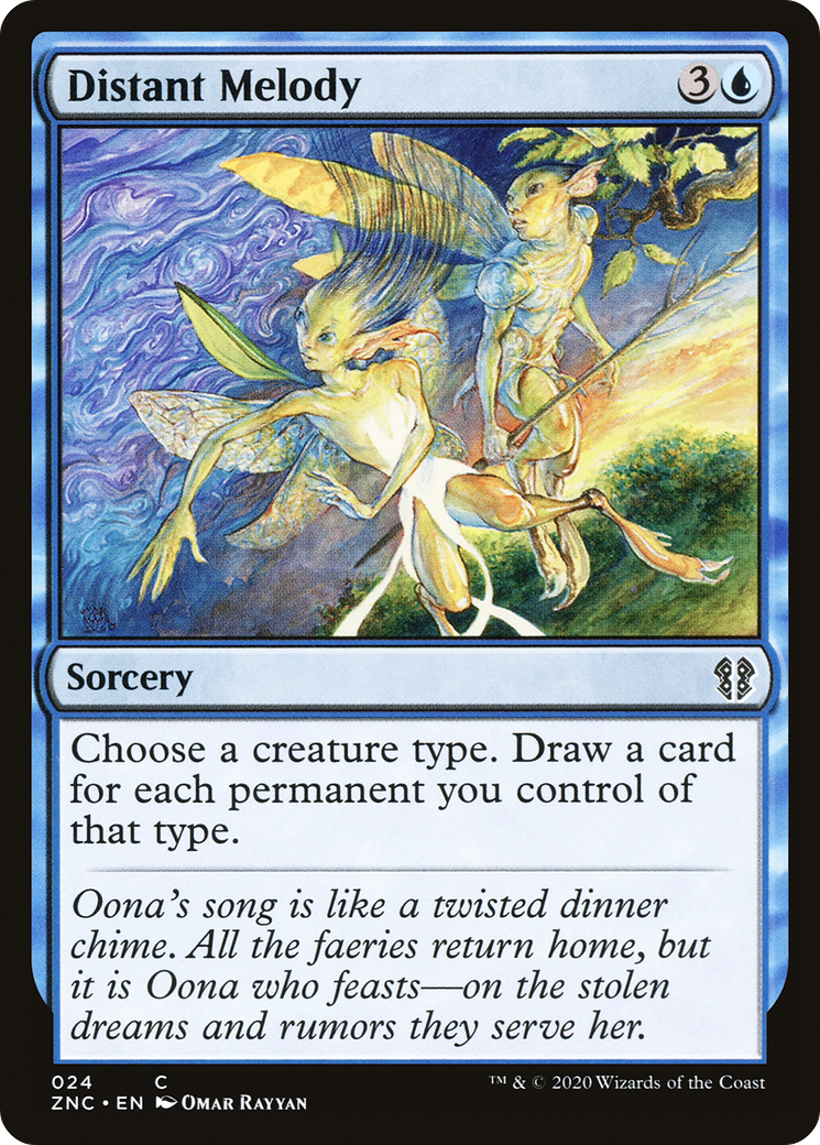 Distant Melody (ZNC-024) - Zendikar Rising Commander - Premium MTG Single from Wizards of the Coast - Just $0.18! Shop now at Game Crave Tournament Store