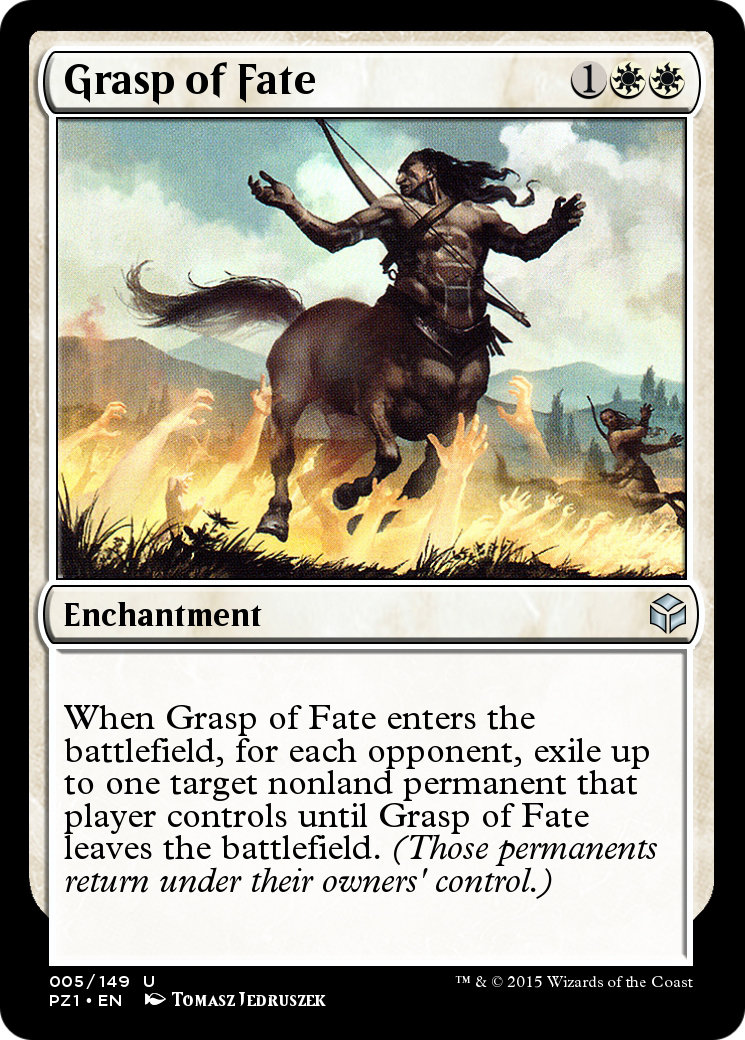 Grasp of Fate (PZ1-005) - Legendary Cube Prize Pack Foil - Premium MTG Single from Wizards of the Coast - Just $0! Shop now at Game Crave Tournament Store