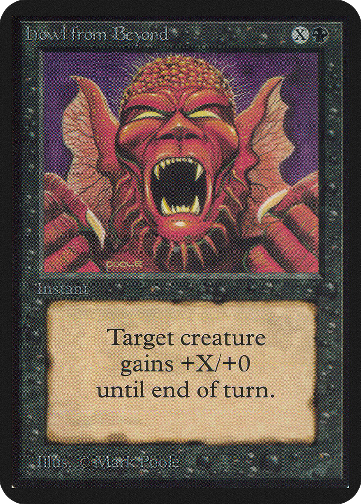 Howl from Beyond (LEA-111) - Limited Edition Alpha - Premium MTG Single from Wizards of the Coast - Just $39.95! Shop now at Game Crave Tournament Store