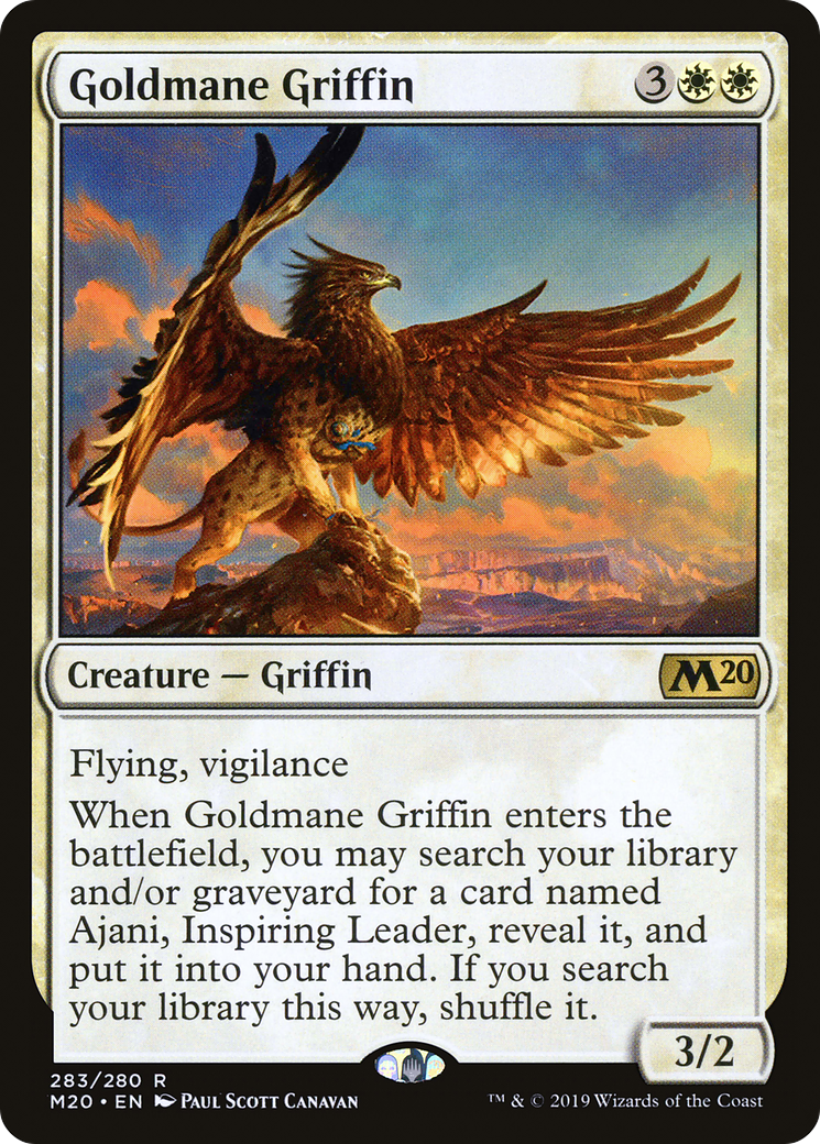 Goldmane Griffin (M20-283) - Core Set 2020 - Premium MTG Single from Wizards of the Coast - Just $0.26! Shop now at Game Crave Tournament Store
