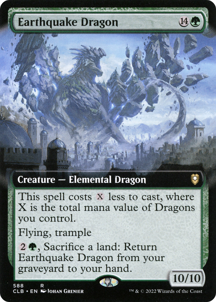 Earthquake Dragon (CLB-588) - Commander Legends: Battle for Baldur's Gate: (Extended Art) Foil - Premium MTG Single from Wizards of the Coast - Just $1.55! Shop now at Game Crave Tournament Store