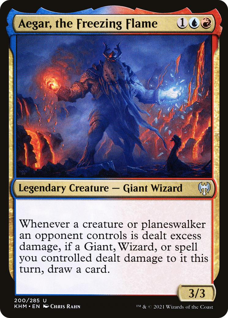 Aegar, the Freezing Flame (KHM-200) - Kaldheim - Premium MTG Single from Wizards of the Coast - Just $0.25! Shop now at Game Crave Tournament Store