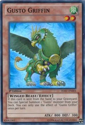 Gusto Griffin (HA07-EN004) - Hidden Arsenal 7: Knight of Stars 1st Edition - Premium Yugioh Single from Konami - Just $0.30! Shop now at Game Crave Tournament Store