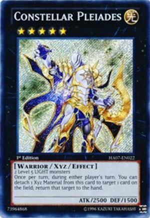 Constellar Pleiades (HA07-EN022) - Hidden Arsenal 7: Knight of Stars Unlimited - Premium Yugioh Single from Konami - Just $3.32! Shop now at Game Crave Tournament Store