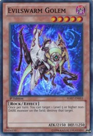 Evilswarm Golem (HA07-EN053) - Hidden Arsenal 7: Knight of Stars Unlimited - Premium Yugioh Single from Konami - Just $0.25! Shop now at Game Crave Tournament Store