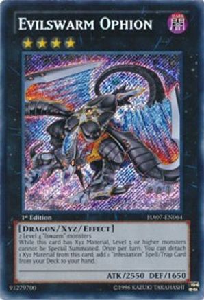 Evilswarm Ophion (HA07-EN064) - Hidden Arsenal 7: Knight of Stars Unlimited - Premium Yugioh Single from Konami - Just $2.10! Shop now at Game Crave Tournament Store