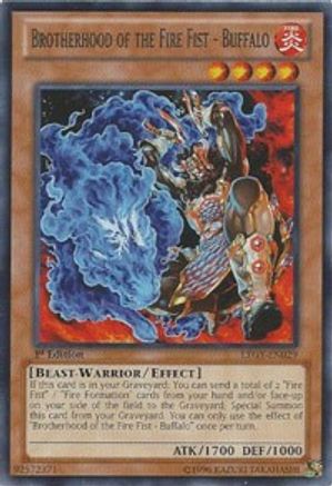 Brotherhood of the Fire Fist - Buffalo (LTGY-EN029) - Lord of the Tachyon Galaxy Unlimited - Premium Yugioh Single from Konami - Just $0.38! Shop now at Game Crave Tournament Store