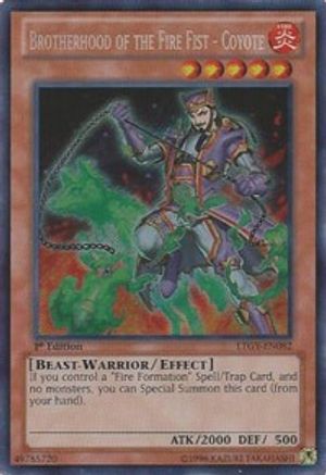 Brotherhood of the Fire Fist - Coyote (LTGY-EN082) - Lord of the Tachyon Galaxy 1st Edition - Premium Yugioh Single from Konami - Just $0.26! Shop now at Game Crave Tournament Store
