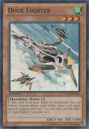 Duck Fighter (LTGY-EN099) - Lord of the Tachyon Galaxy 1st Edition - Premium Yugioh Single from Konami - Just $0.25! Shop now at Game Crave Tournament Store
