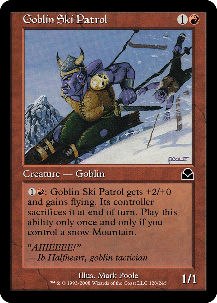 Goblin Ski Patrol (ME2-128) - Masters Edition II Foil - Premium MTG Single from Wizards of the Coast - Just $0! Shop now at Game Crave Tournament Store