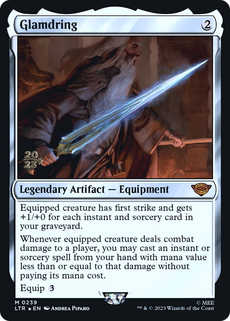 Glamdring (PLTR-239S) - Tales of Middle-earth Promos Foil - Premium MTG Single from Wizards of the Coast - Just $1.65! Shop now at Game Crave Tournament Store