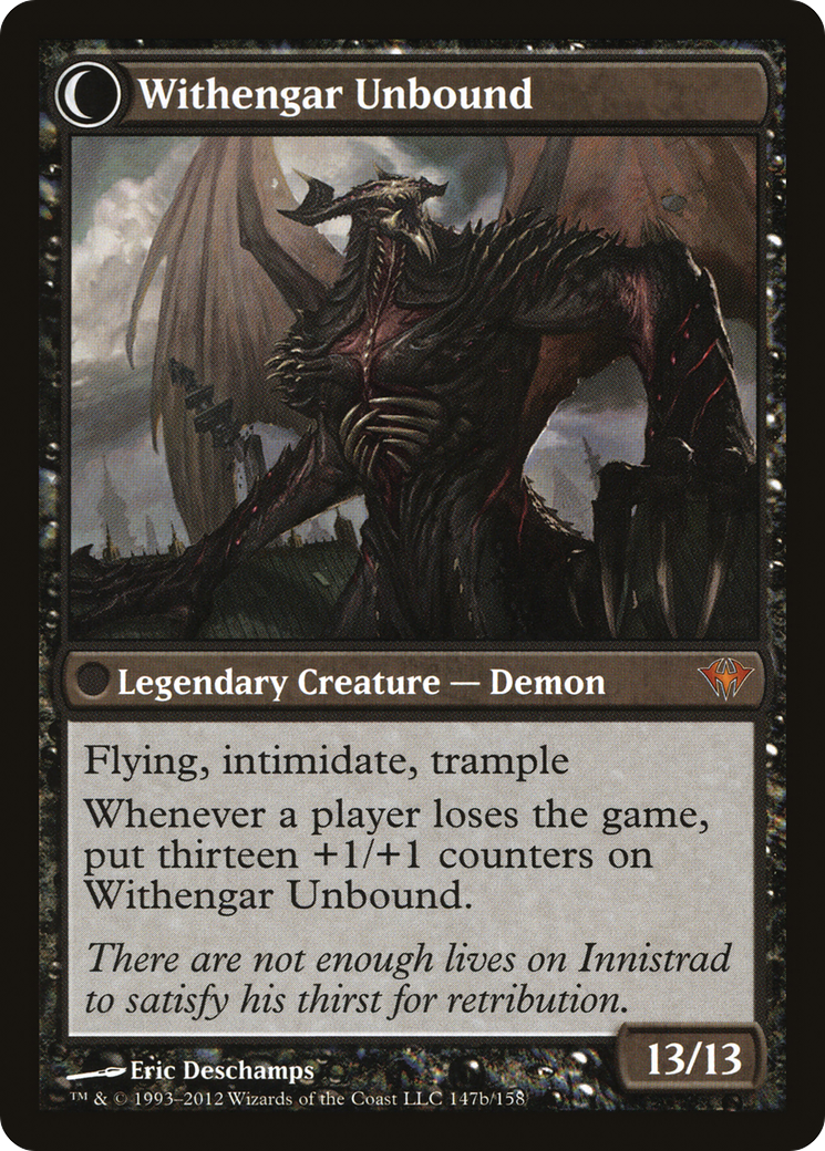 Elbrus, the Binding Blade // Withengar Unbound (DKA-147) - Dark Ascension: (Double Faced Transform) Foil - Premium MTG Single from Wizards of the Coast - Just $2.67! Shop now at Game Crave Tournament Store