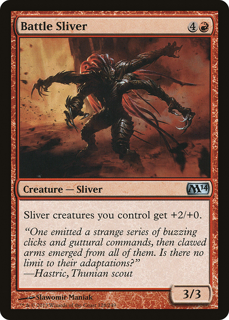 Battle Sliver (M14-128) - Magic 2014 - Premium MTG Single from Wizards of the Coast - Just $0.08! Shop now at Game Crave Tournament Store