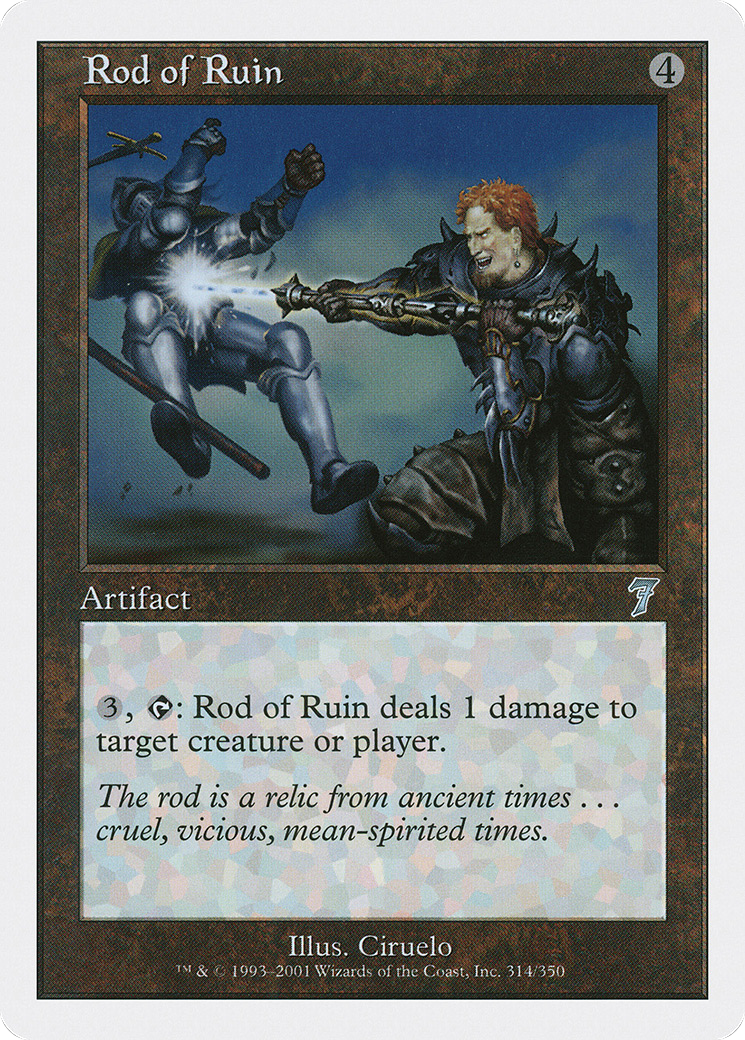 Rod of Ruin (7ED-314) - Seventh Edition - Premium MTG Single from Wizards of the Coast - Just $0.25! Shop now at Game Crave Tournament Store