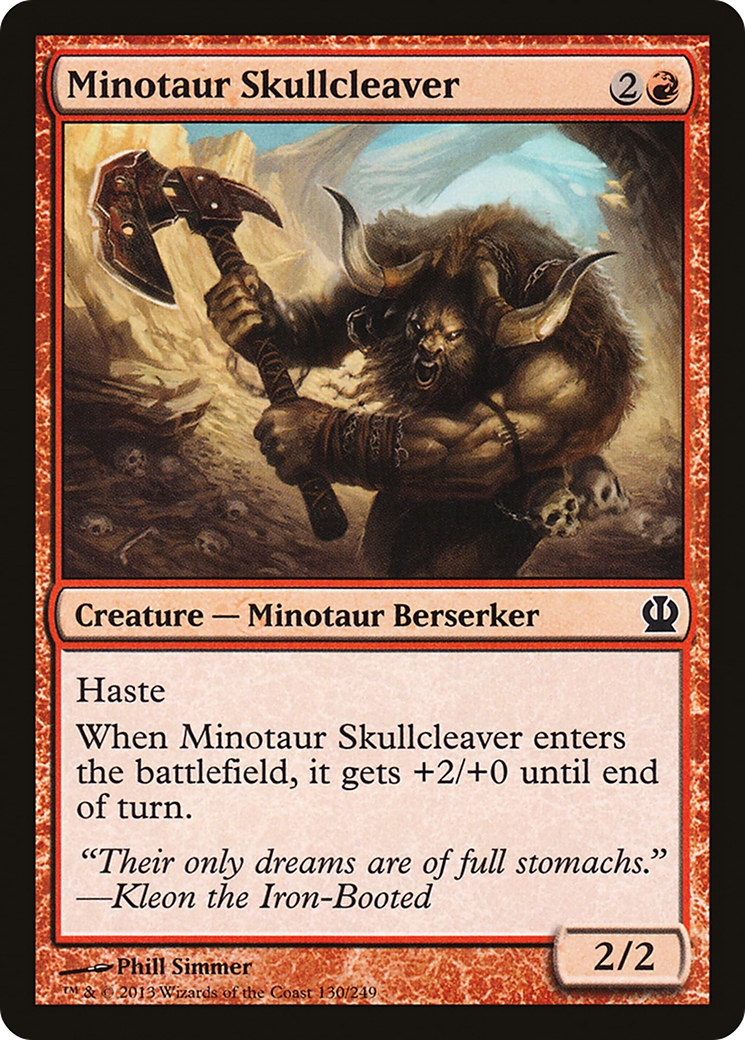 Minotaur Skullcleaver (THS-130) - Theros - Premium MTG Single from Wizards of the Coast - Just $0.08! Shop now at Game Crave Tournament Store