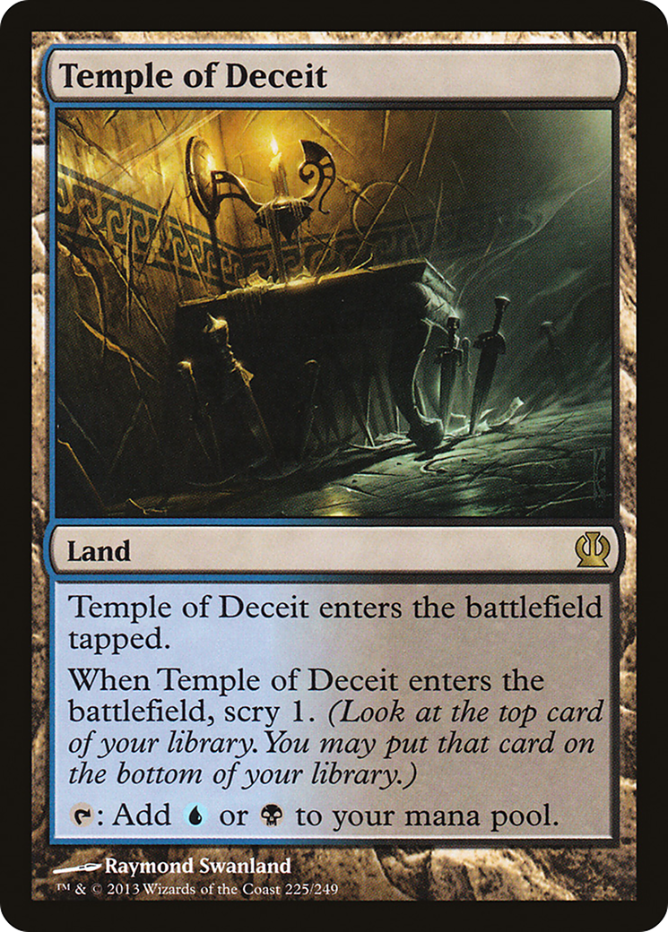 Temple of Deceit (THS-225) - Theros Foil - Premium MTG Single from Wizards of the Coast - Just $0.28! Shop now at Game Crave Tournament Store