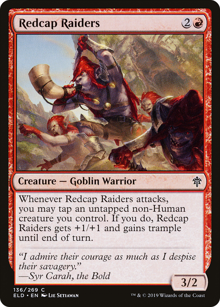 Redcap Raiders (ELD-136) - Throne of Eldraine Foil - Premium MTG Single from Wizards of the Coast - Just $0.08! Shop now at Game Crave Tournament Store