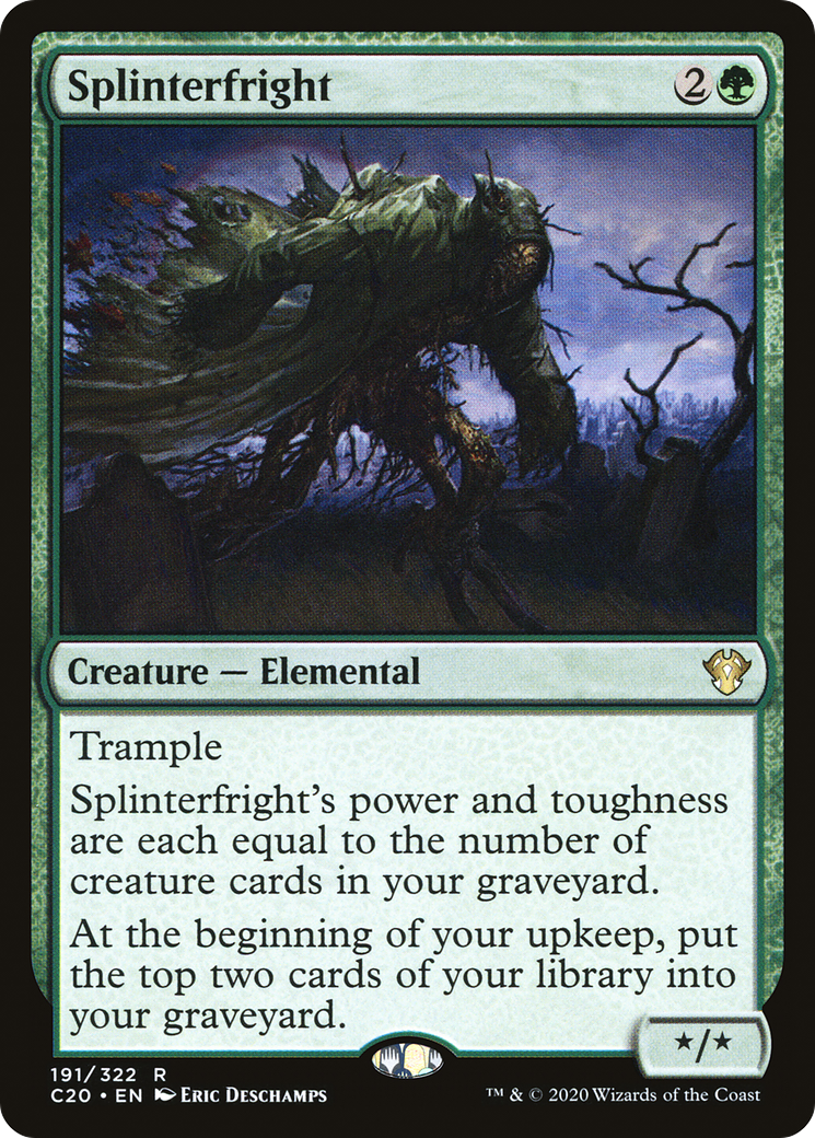 Splinterfright (C20-191) - Commander 2020 - Premium MTG Single from Wizards of the Coast - Just $0.08! Shop now at Game Crave Tournament Store