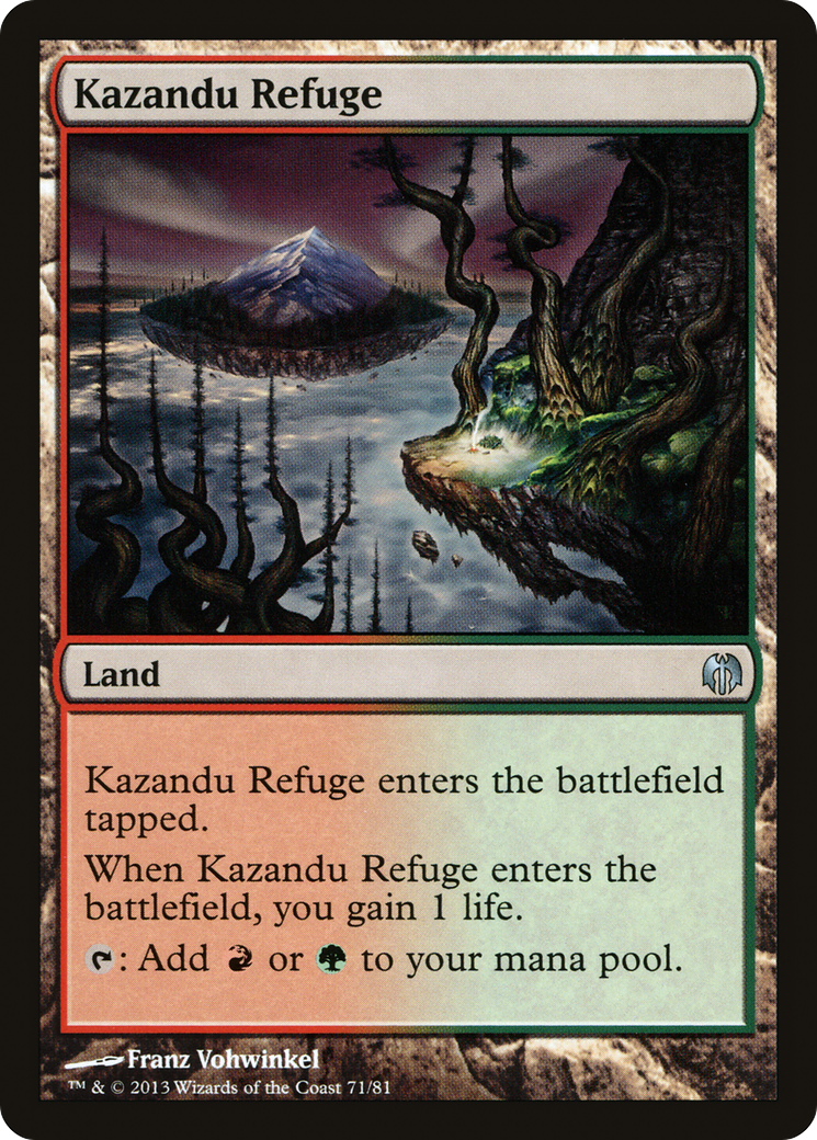 Kazandu Refuge (DDL-071) - Duel Decks: Heroes vs. Monsters - Premium MTG Single from Wizards of the Coast - Just $0.08! Shop now at Game Crave Tournament Store