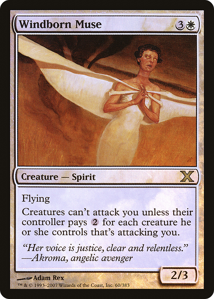 Windborn Muse (10E-60★) - Tenth Edition Foil - Premium MTG Single from Wizards of the Coast - Just $6.31! Shop now at Game Crave Tournament Store