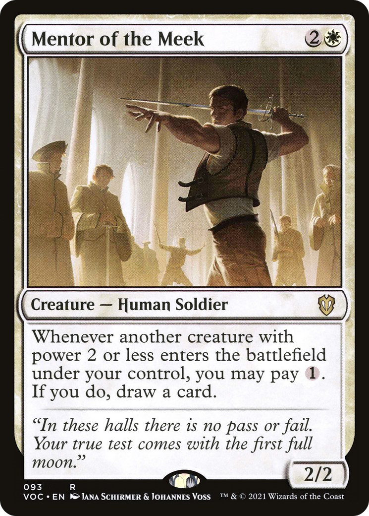 Mentor of the Meek (VOC-093) - Crimson Vow Commander - Premium MTG Single from Wizards of the Coast - Just $0.09! Shop now at Game Crave Tournament Store
