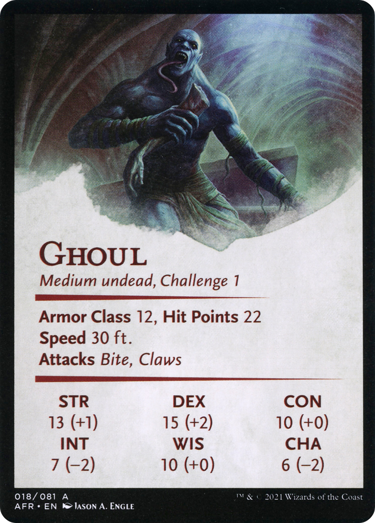 Sepulcher Ghoul // Sepulcher Ghoul (AAFR-018) - Adventures in the Forgotten Realms Art Series (Borderless) - Premium MTG Single from Wizards of the Coast - Just $0! Shop now at Game Crave Tournament Store
