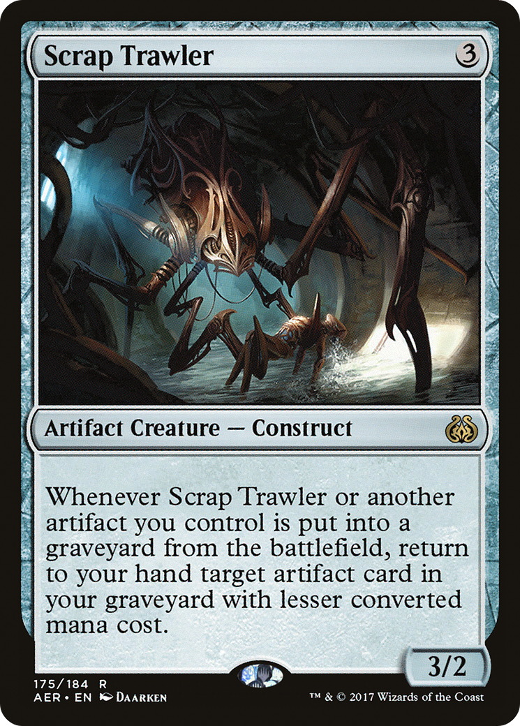 Scrap Trawler (AER-175) - Aether Revolt Foil - Premium MTG Single from Wizards of the Coast - Just $0.38! Shop now at Game Crave Tournament Store