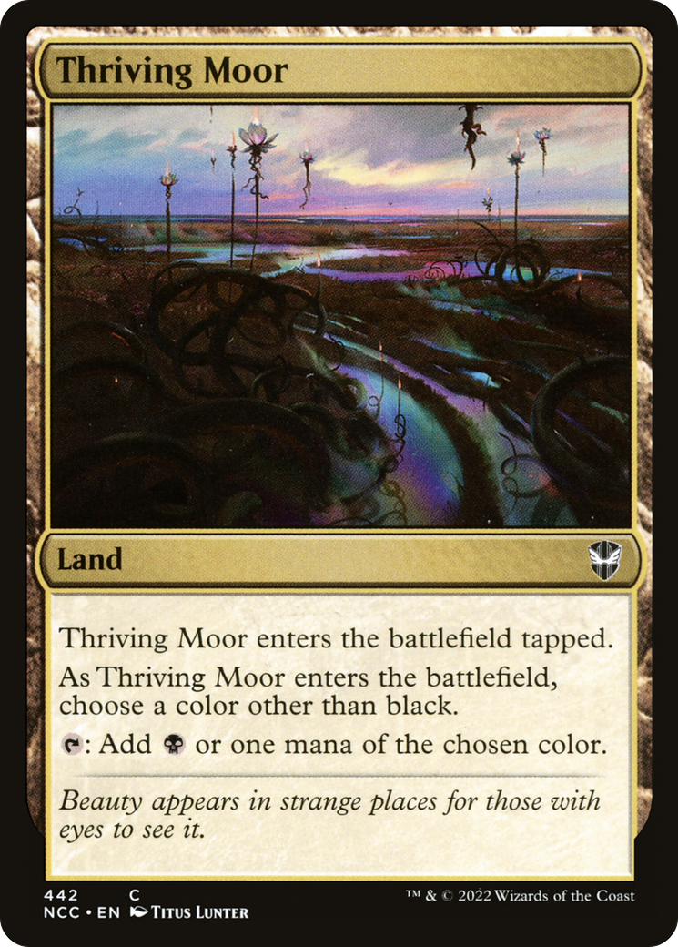 Thriving Moor (NCC-442) - New Capenna Commander - Premium MTG Single from Wizards of the Coast - Just $0.25! Shop now at Game Crave Tournament Store