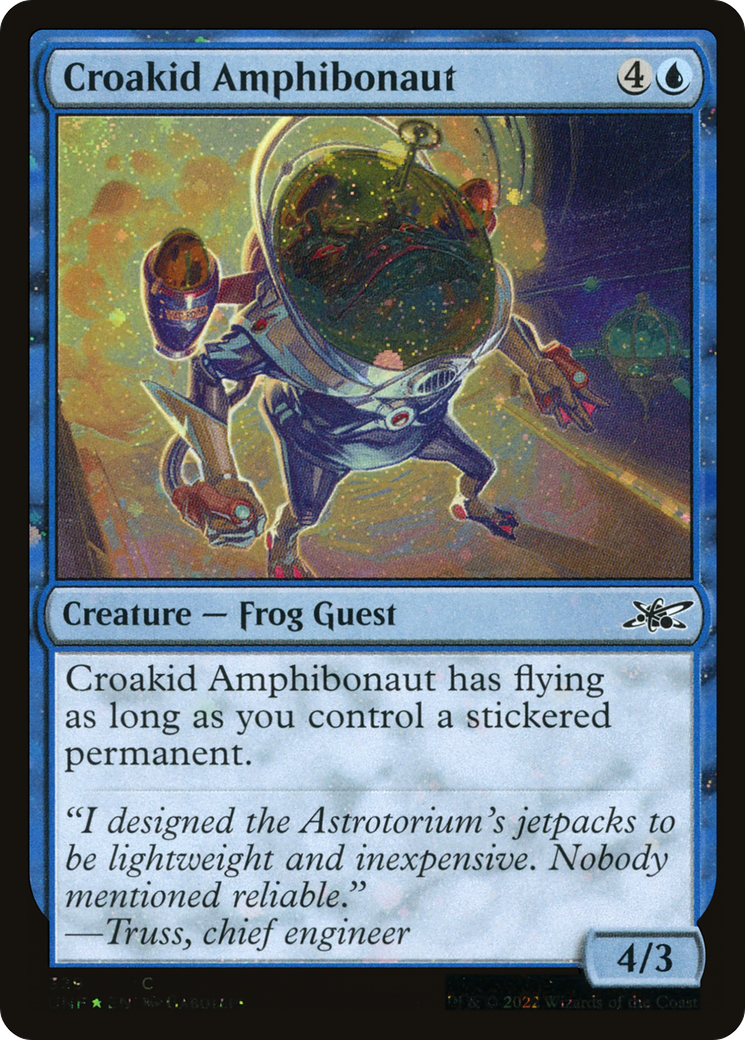 Croakid Amphibonaut (UNF-329) - Unfinity Foil - Premium MTG Single from Wizards of the Coast - Just $0.08! Shop now at Game Crave Tournament Store