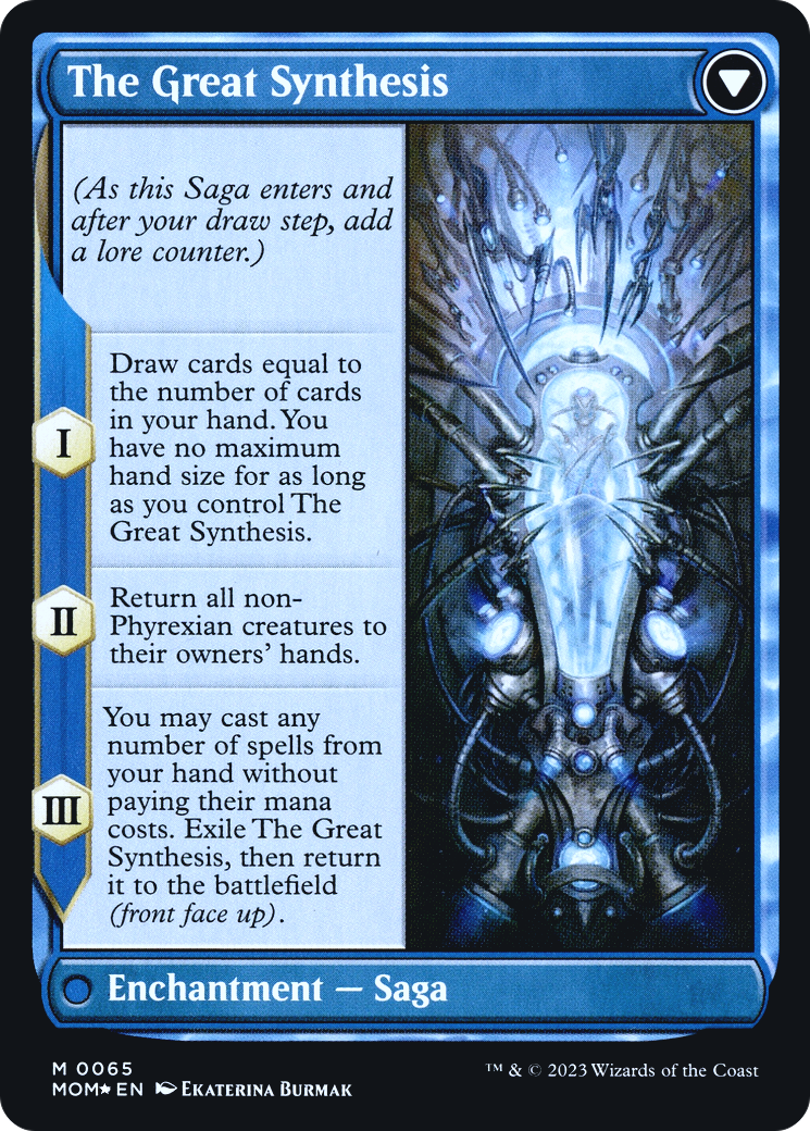 Jin-Gitaxias // The Great Synthesis (PMOM-65S) - March of the Machine Promos Foil - Premium MTG Single from Wizards of the Coast - Just $3.52! Shop now at Game Crave Tournament Store