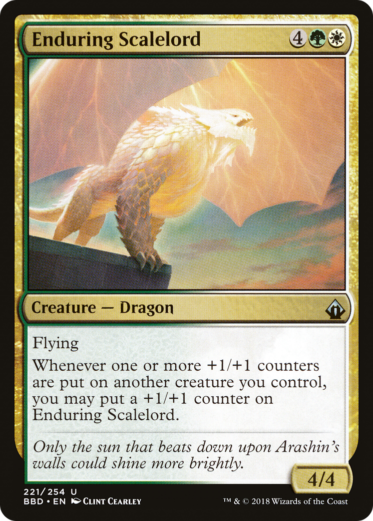 Enduring Scalelord (BBD-221) - Battlebond - Premium MTG Single from Wizards of the Coast - Just $0.25! Shop now at Game Crave Tournament Store