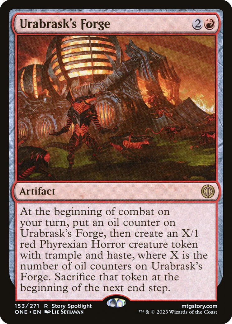 Urabrask's Forge (ONE-153) - Phyrexia: All Will Be One - Premium MTG Single from Wizards of the Coast - Just $0.38! Shop now at Game Crave Tournament Store