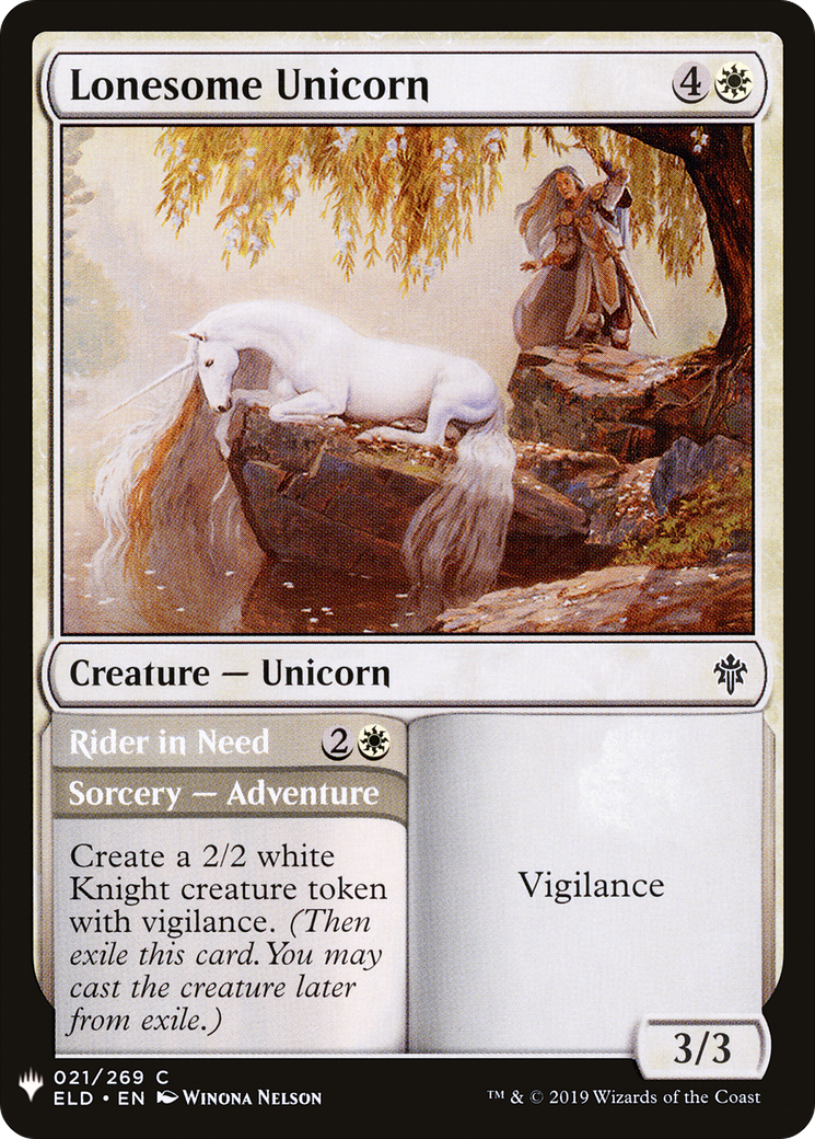 Lonesome Unicorn // Rider in Need (MB1-164) - Mystery Booster - Premium MTG Single from Wizards of the Coast - Just $0.08! Shop now at Game Crave Tournament Store